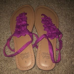 NWOT pink, faded glory sandals
